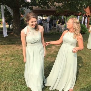 Green Floor Length Dress